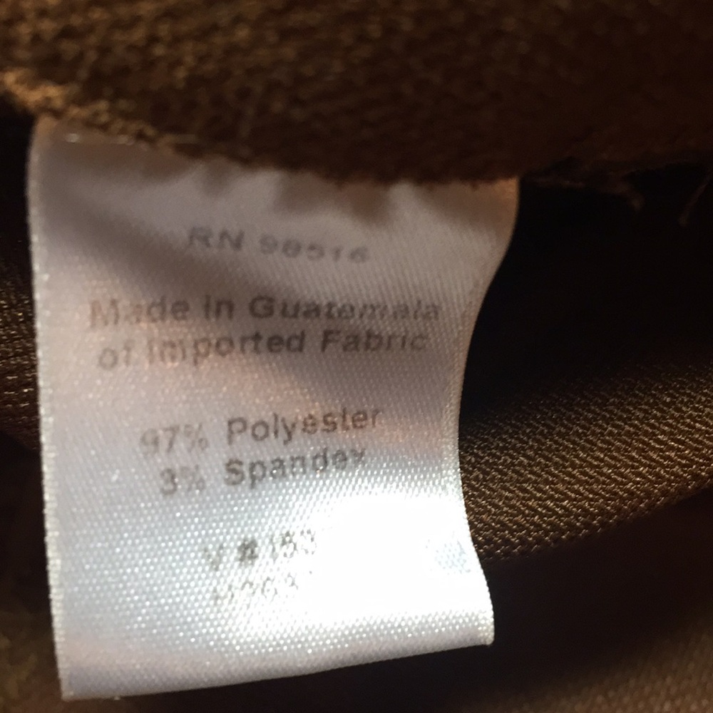 Suede look Coldwater Creek 14 3% Spandex Pant - Picture 6 of 8